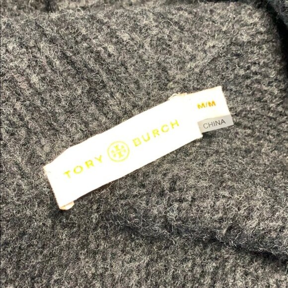 Tory burch wool balloon sleeve Jillian cardigan m - Picture 6 of 6